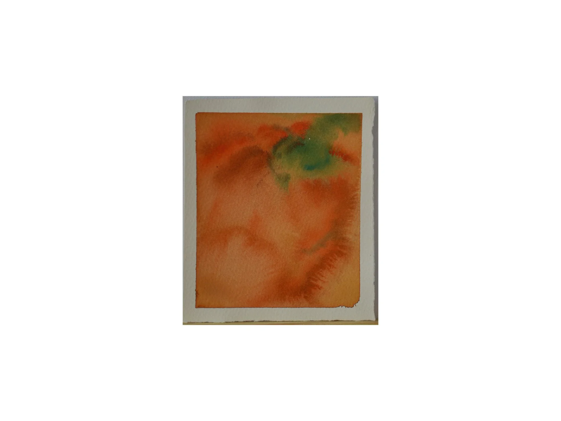 untitled, 2026, gouache and water on paper, 15 x 17 cm