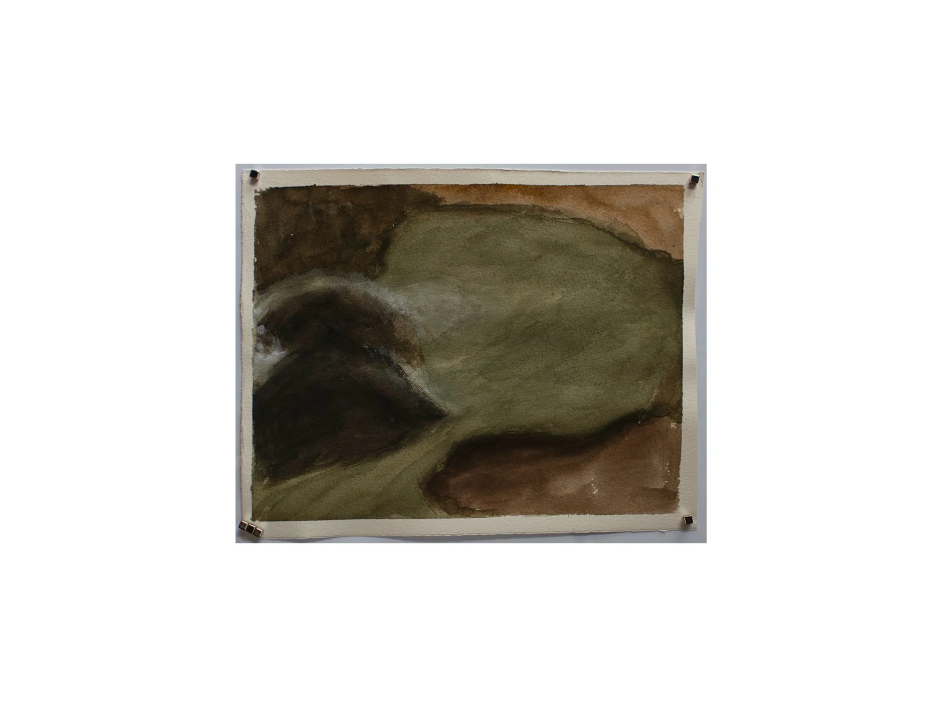 untitled, 2026, gouache charcoal and water on paper, 22 x 28 cm