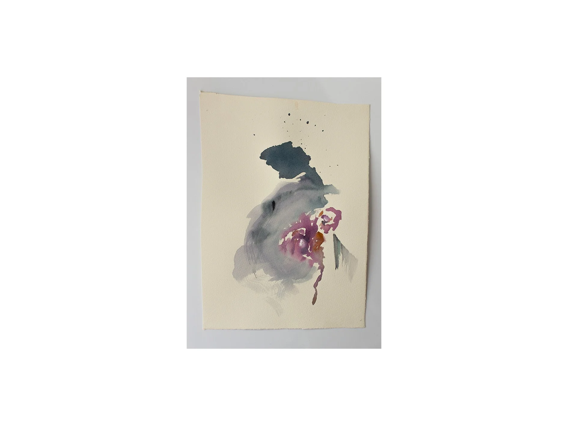 untitled, 2026, gouache and water on paper, 22 x 30 cm