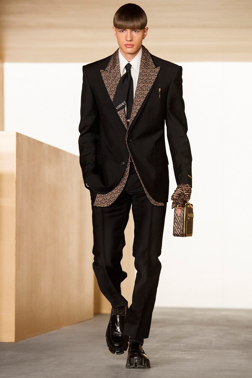 Versace Men's Black Suits | ShopStyle
