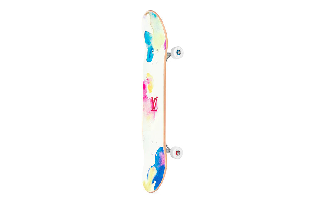 LOUIS VUITTON Monogram Illusion Wood Skateboard Multicolor 942598