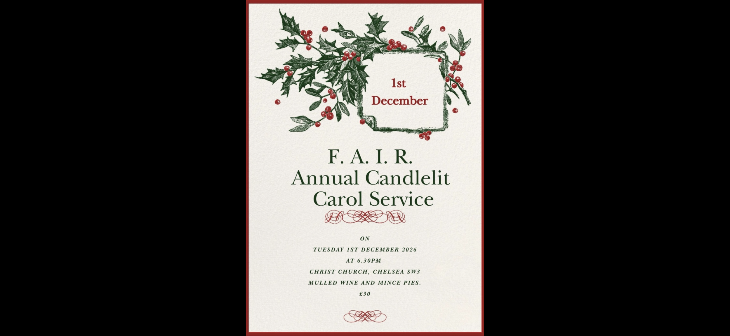 Annual Candlelit Carol Service 