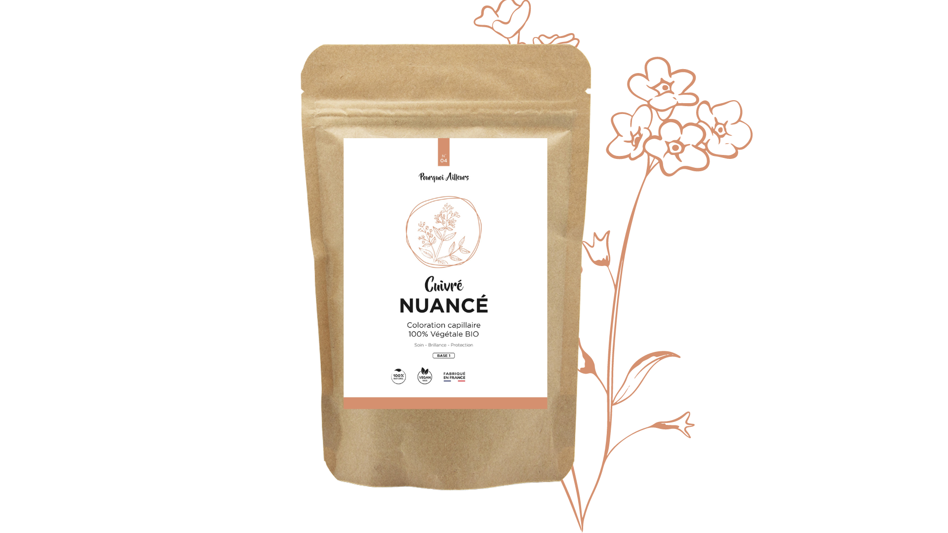 Coloration Végétale Cuivré Nuancé 100g