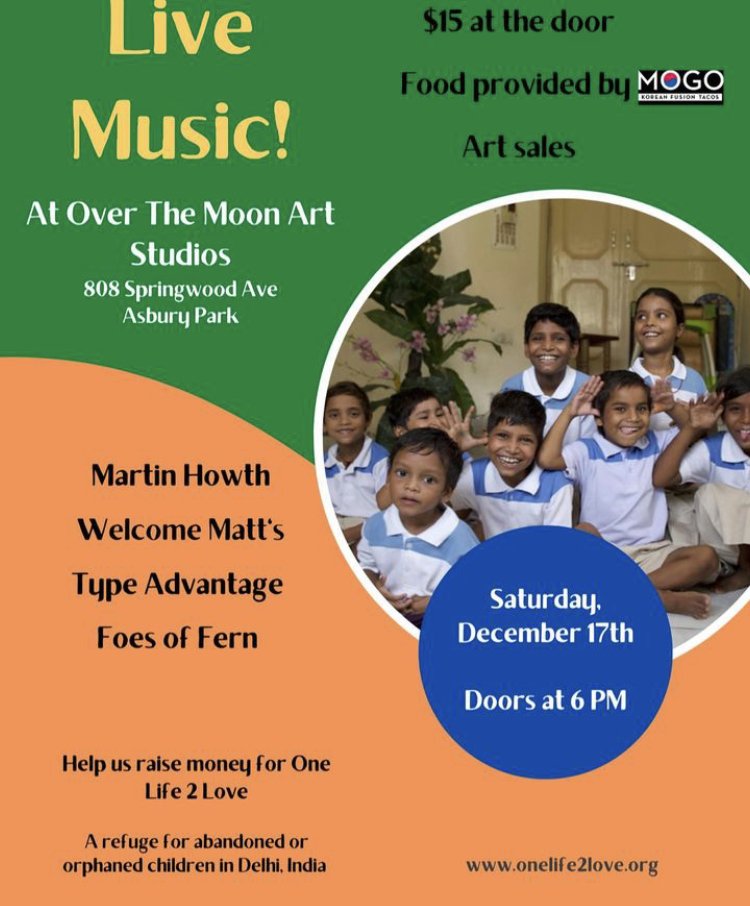 Fundraising concert @ Over the Moon to benefit One Life 2 Love
