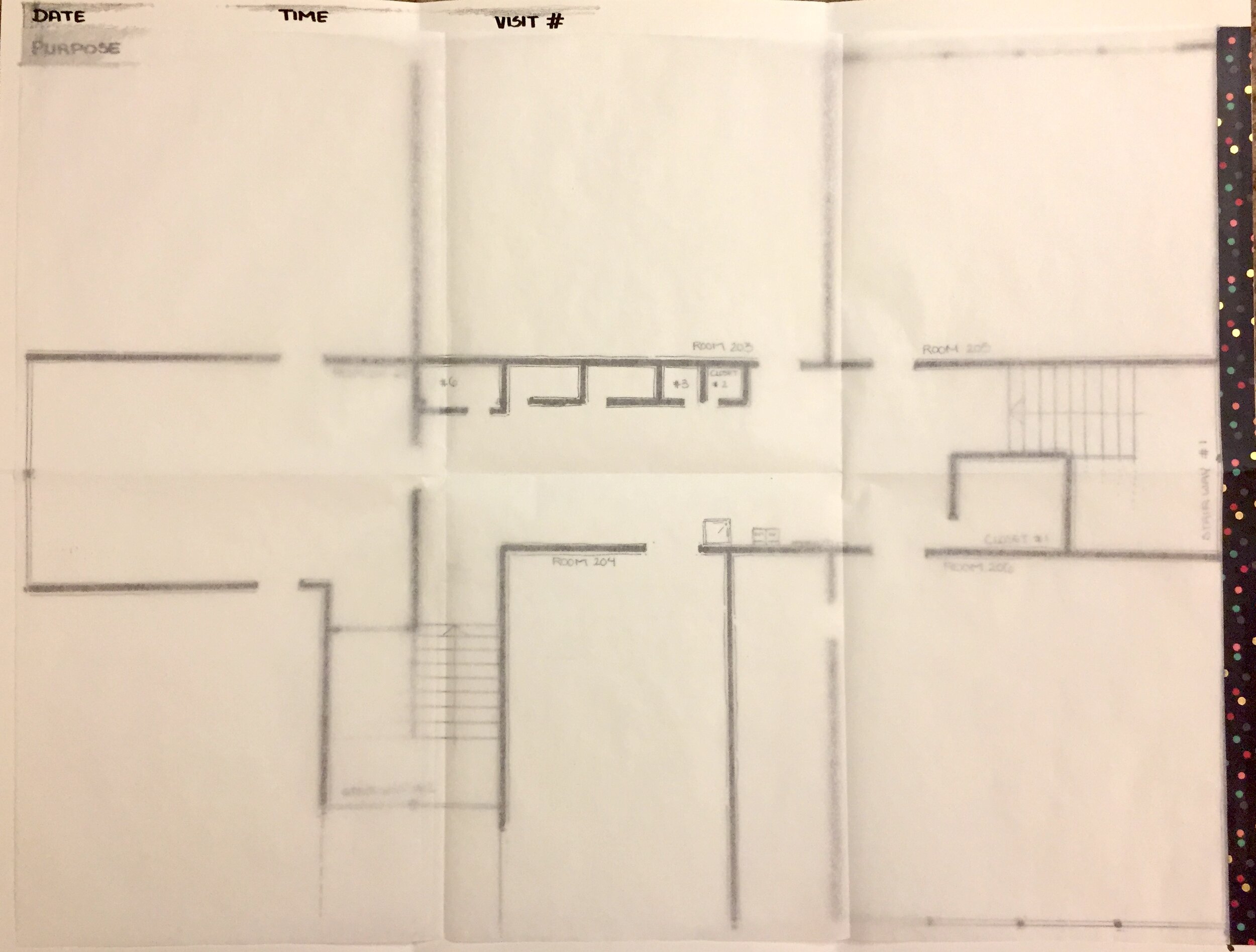 A transparent sheet to allow an interactive field study