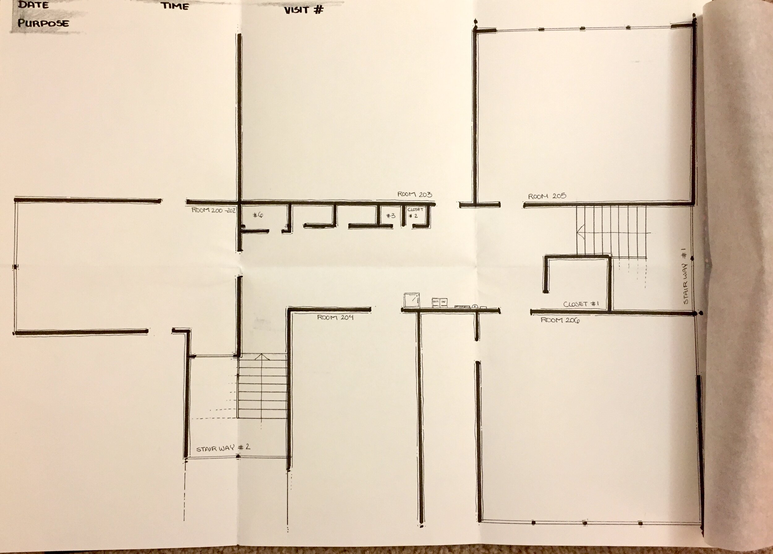 Drawing of the space