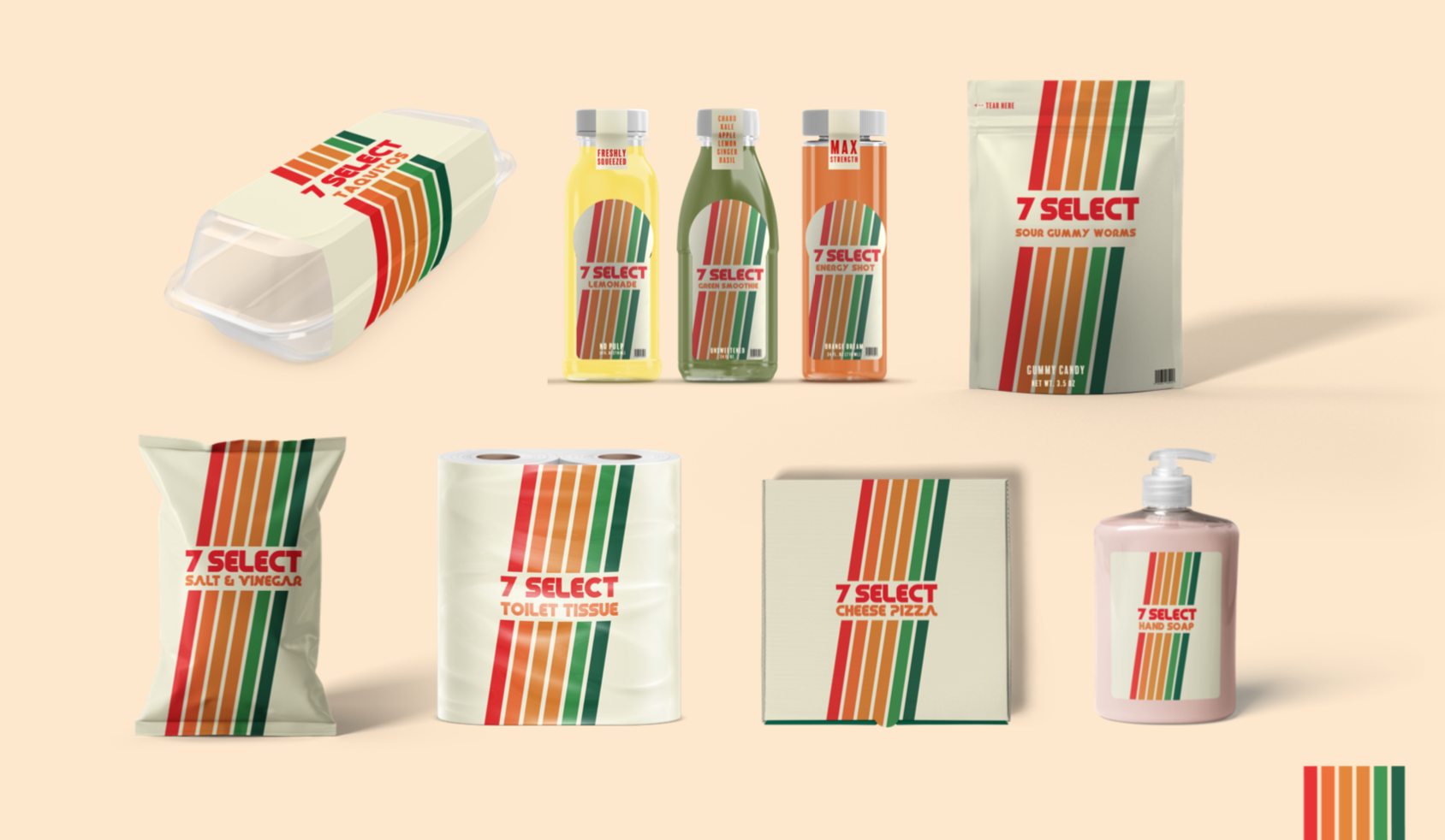 Consistent 7-Select packaging