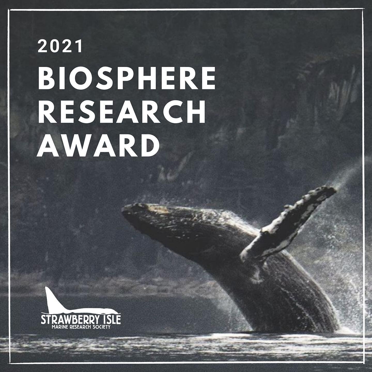 We are proud to announce that we have been chosen as the 2021 recipients of the @clayoquotbiospheretrust Biosphere Research Award grant! 
.
With this grant we will be re-launching our Pelagic Marine Species Survey to provide the only year-round censu