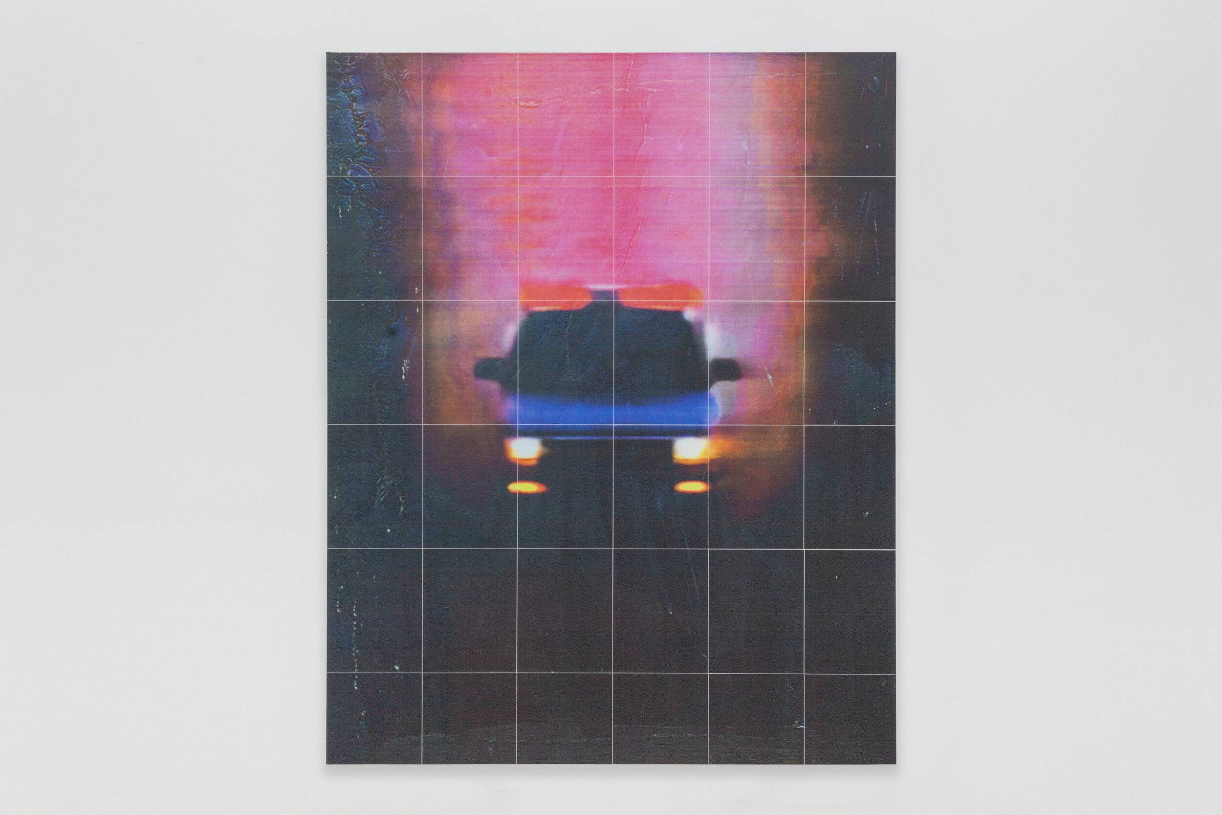  Stephen McClintock,  Bowtie (Truck in the Dusk) , 2020, mixed media and resin on aluminum panel, 60 x 48 in. (152.4 x 121.9 cm) 