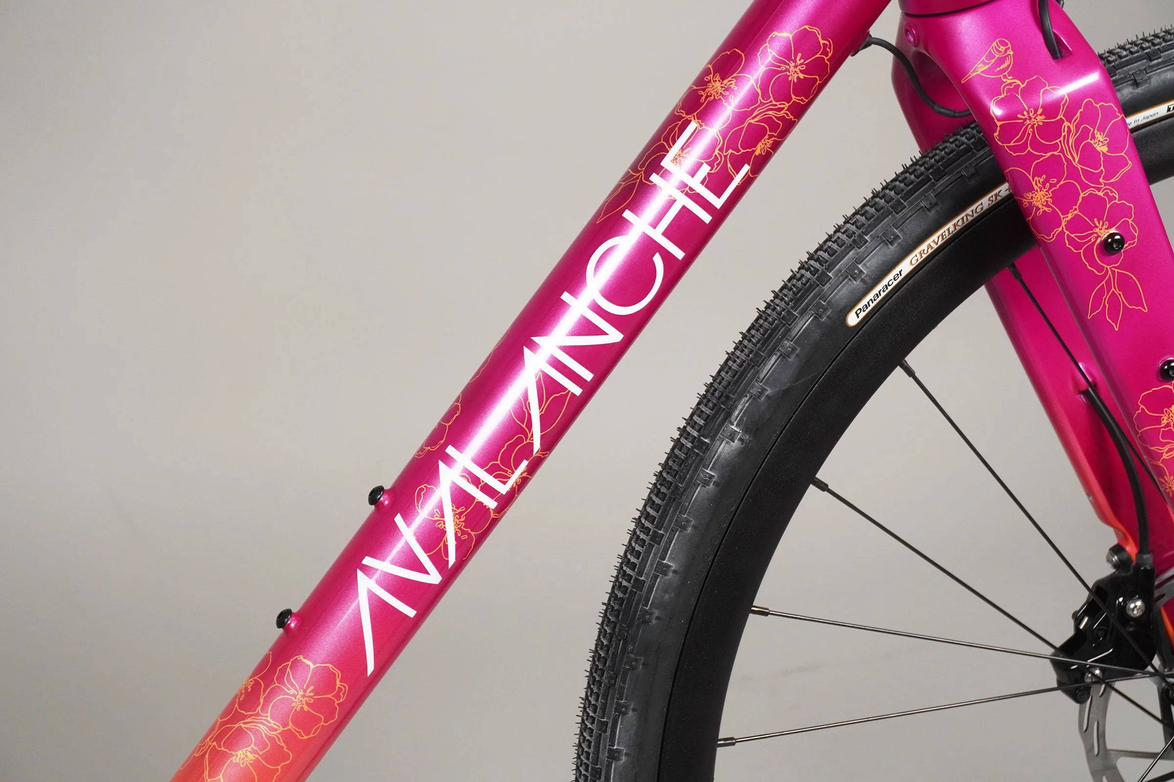  titane gravel orange et rose