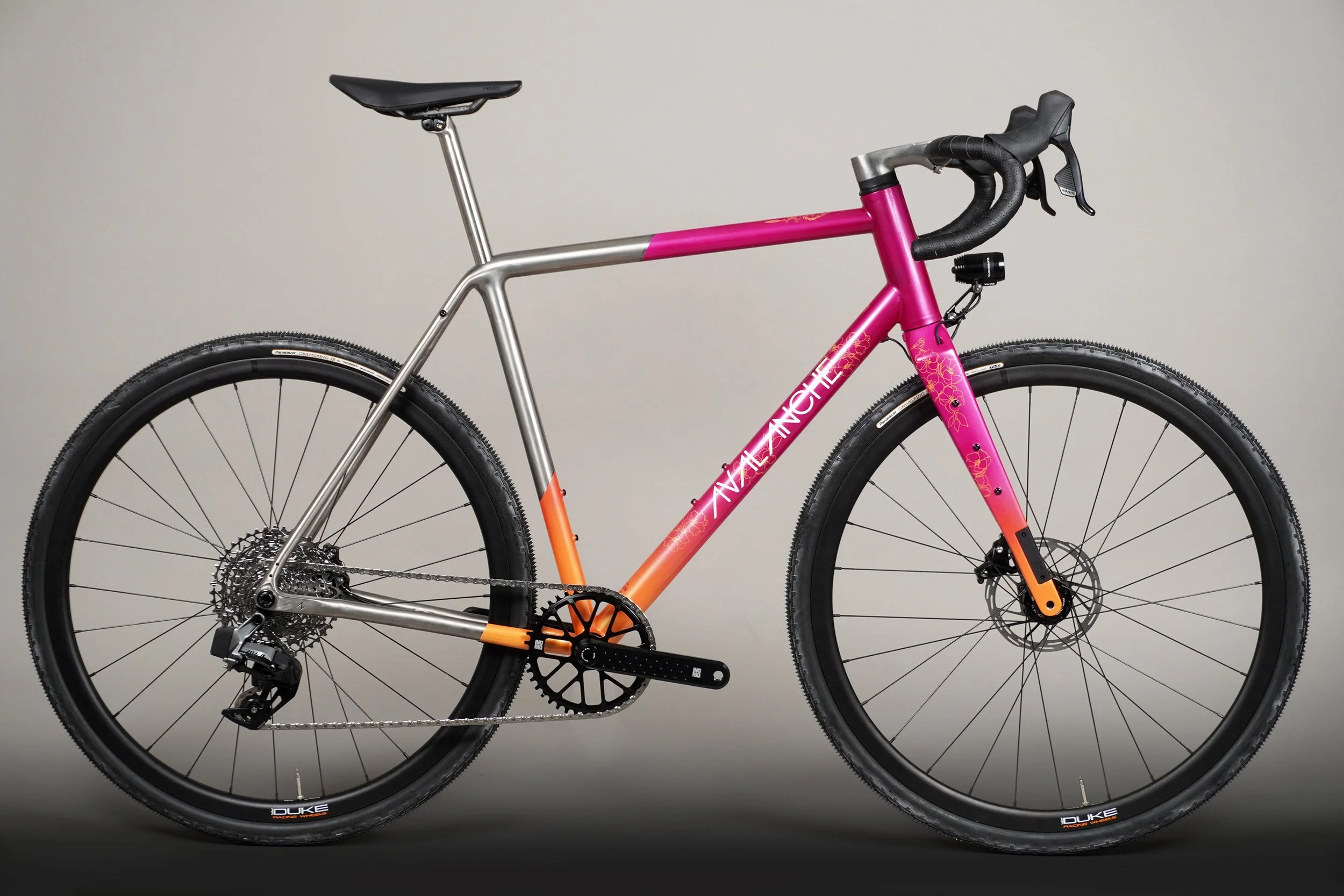 gravel titane rose et orange