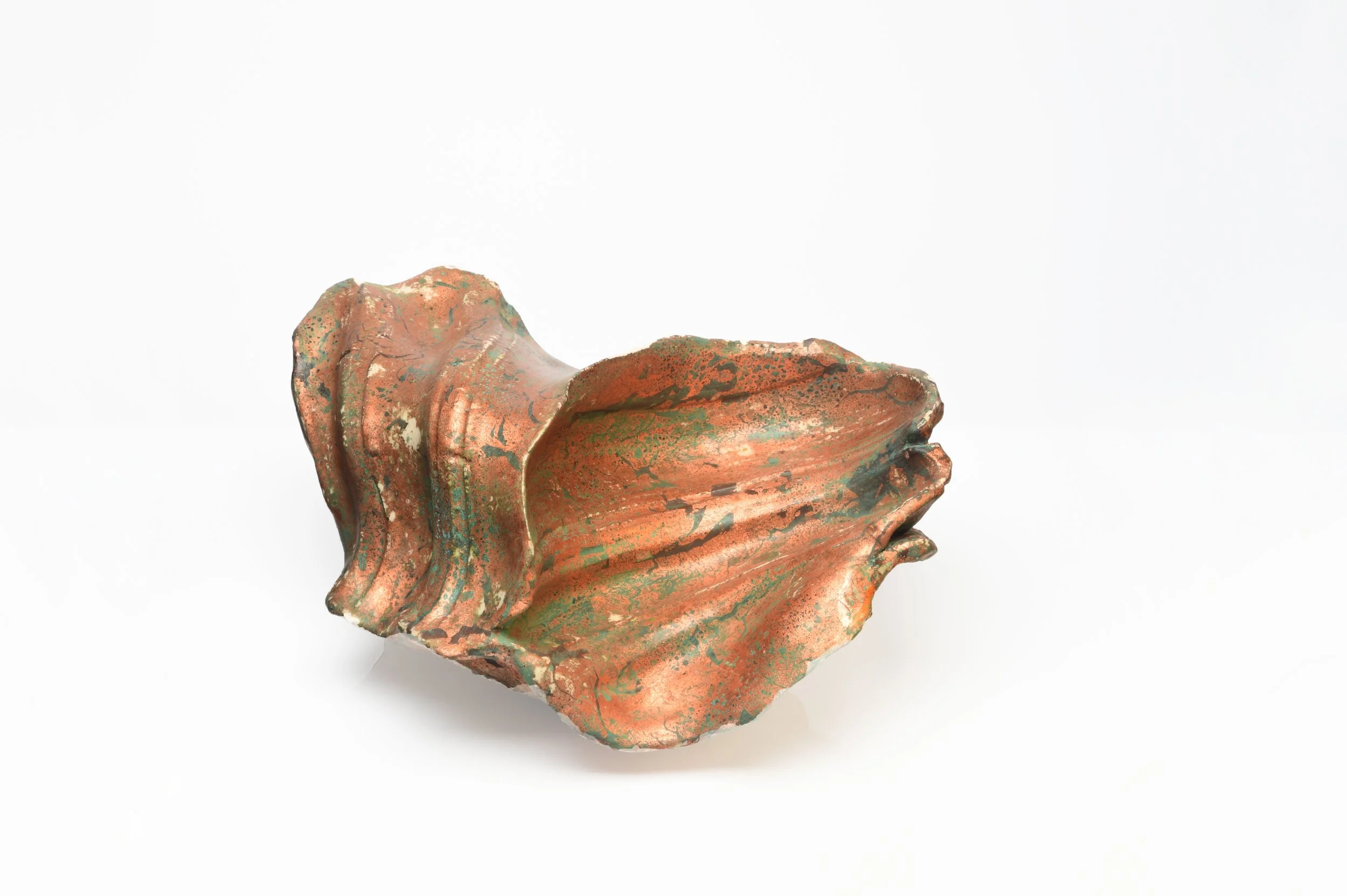 Crimper Rumple 39x20x20cm Ceramic & Metal Leaf 2020