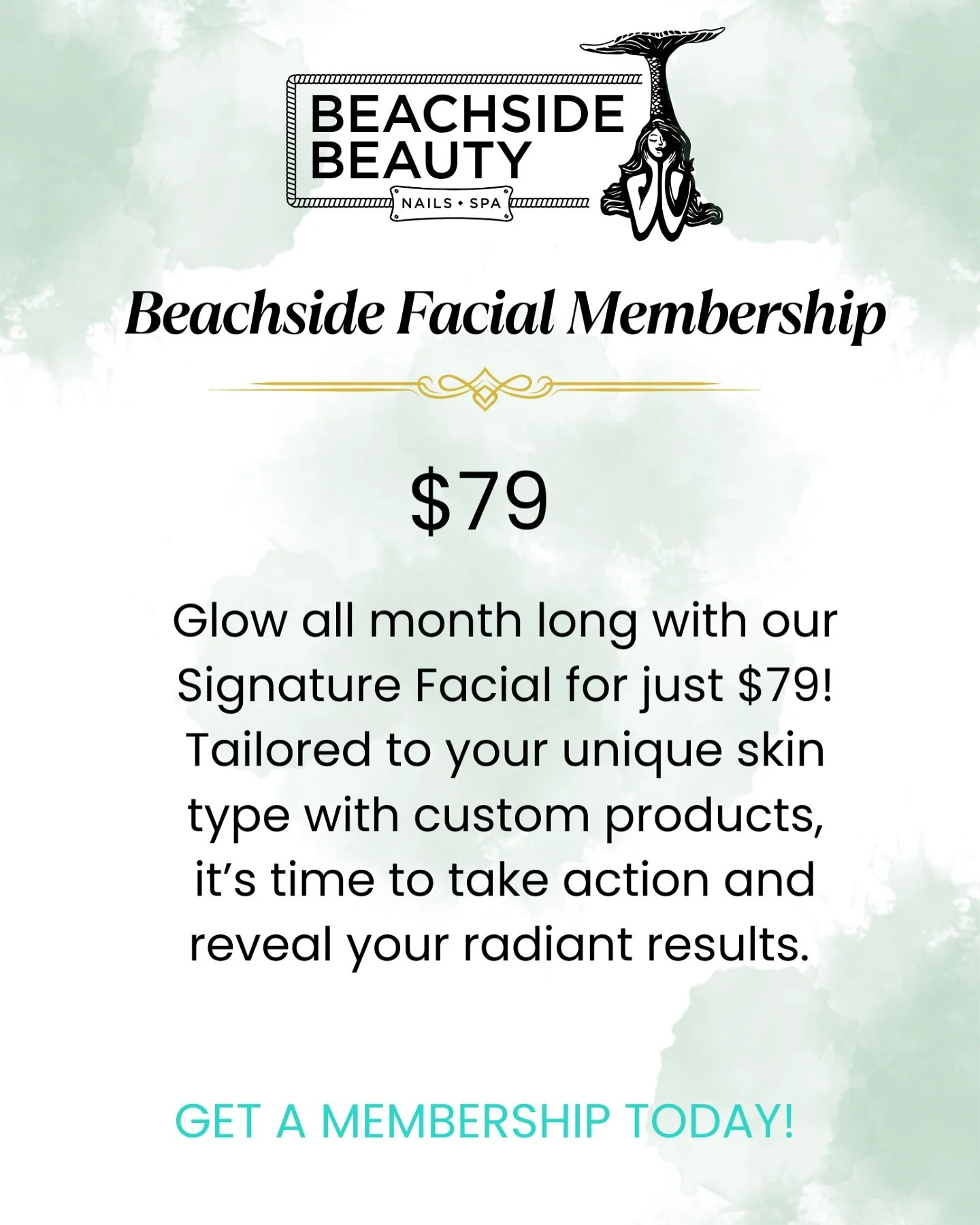 &ldquo;Unlock your glow with our $79 monthly facial membership! Custom care, radiant results&mdash;your skin deserves this. Sign up today! #FacialMembership #GlowUp&rdquo;