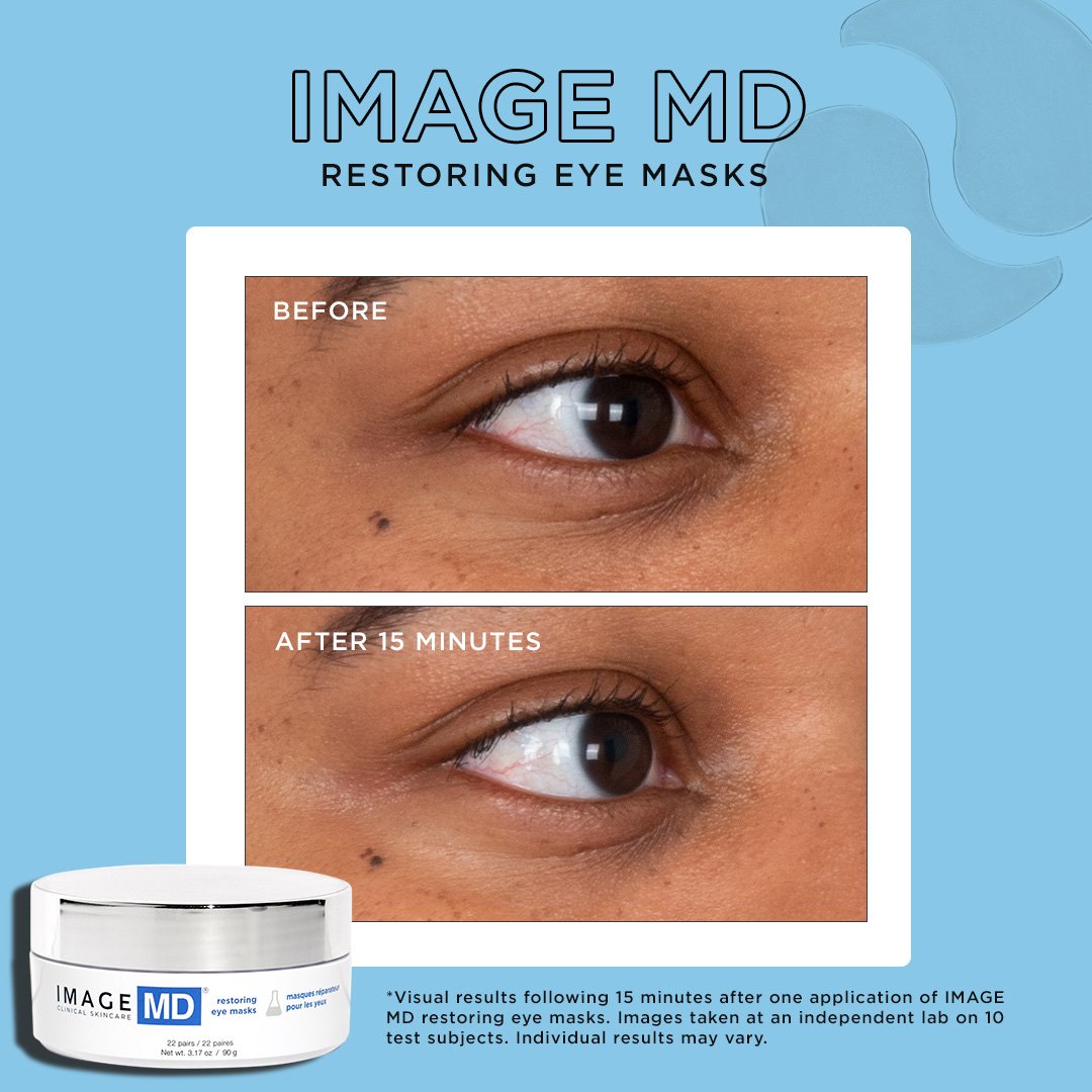 Refresh, Rejuvenate, and revive your eyes with MD Restoring Eye Masks from @imageskincare. ✨ Say goodbye to puffiness, dark circles, and tired eyes. Perfect for a quick self-care boost! 💧

Purchase yours today at Beachside Beauty! 

#Eyecare #FreshE
