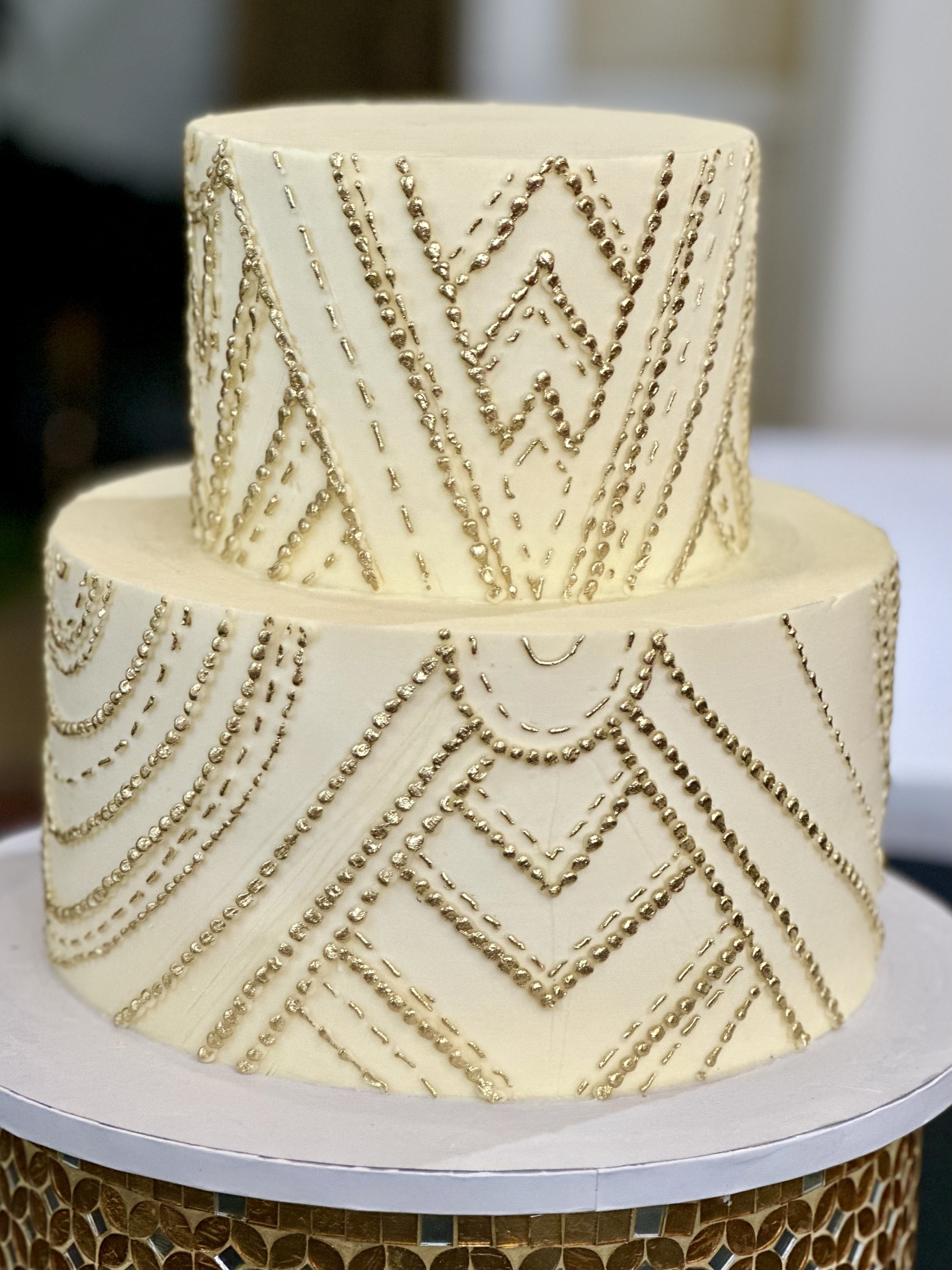 gold beaded  cake.JPEG