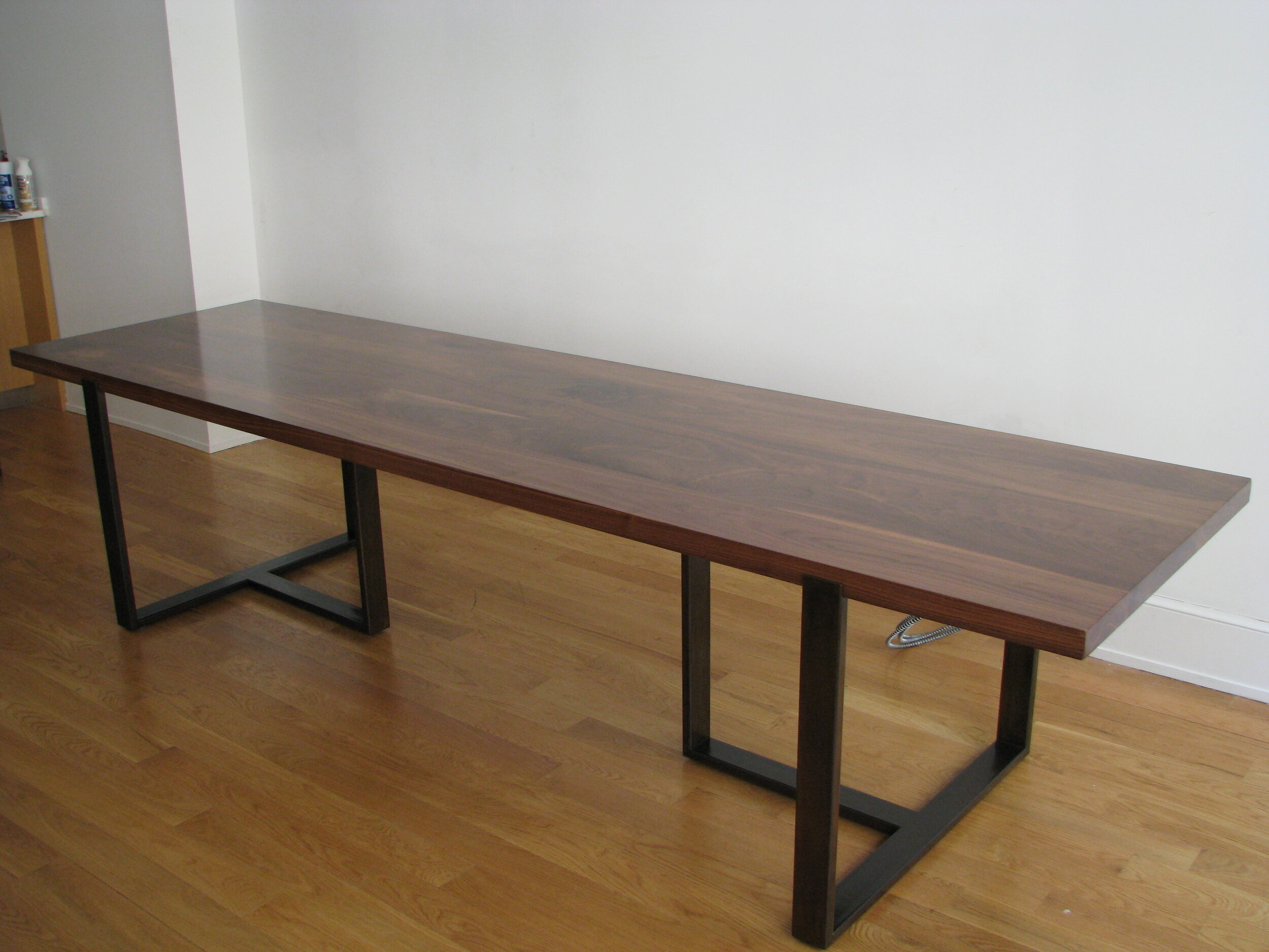 Steel Base Dining Table
