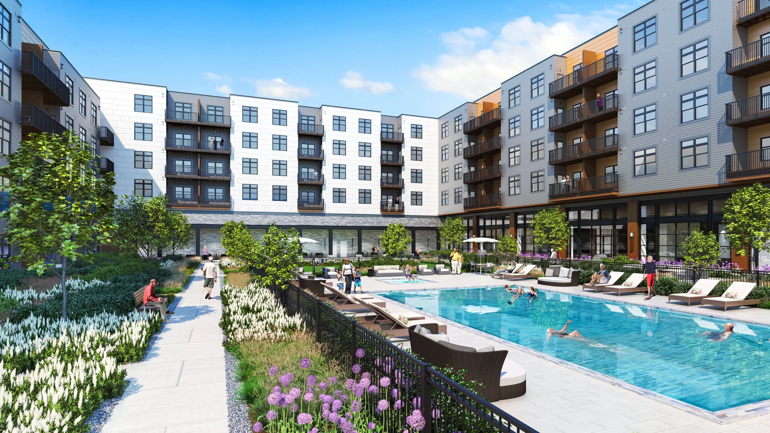 Senior Living Courtyard