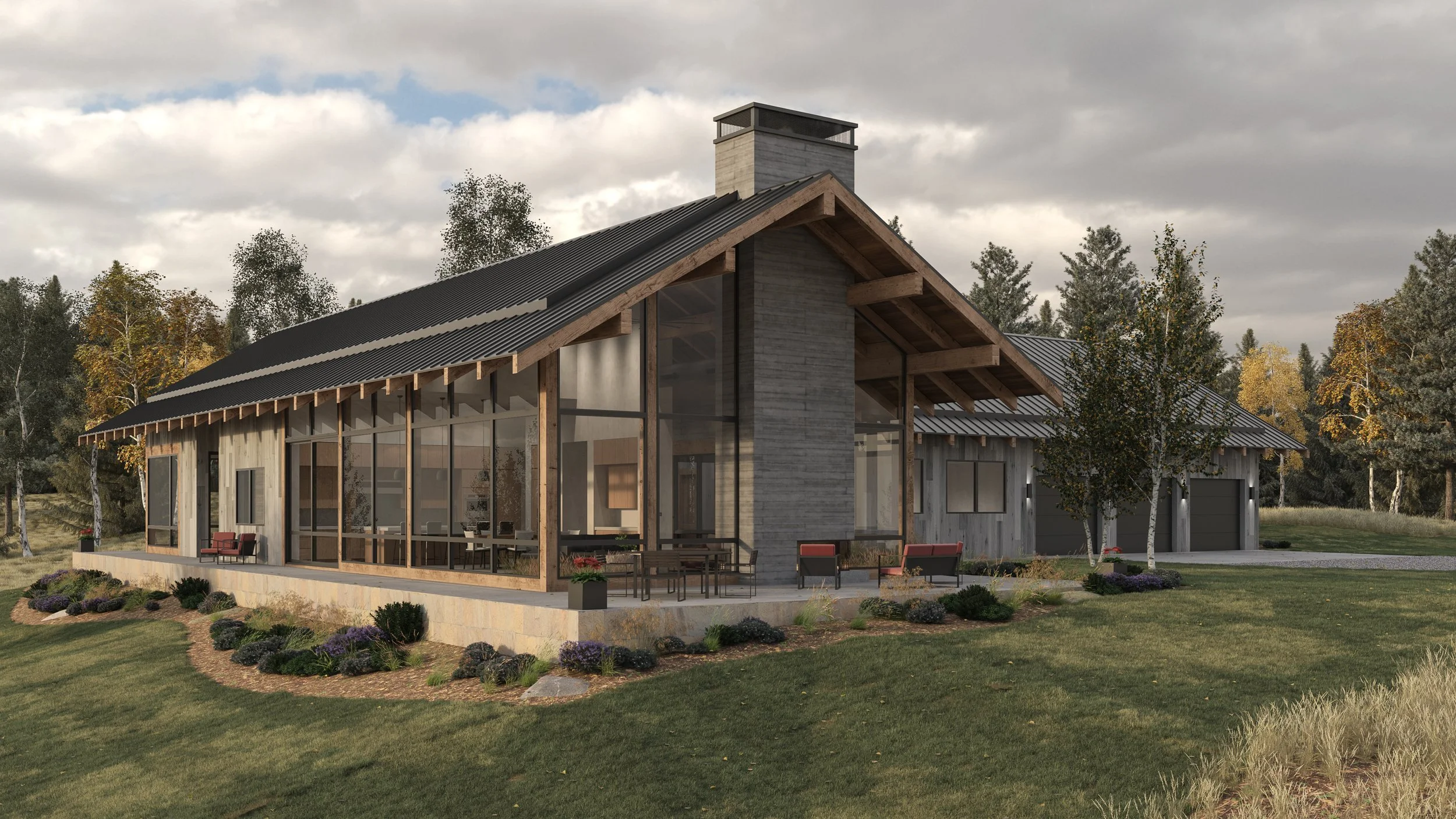 Mountain Residence - Northeast view