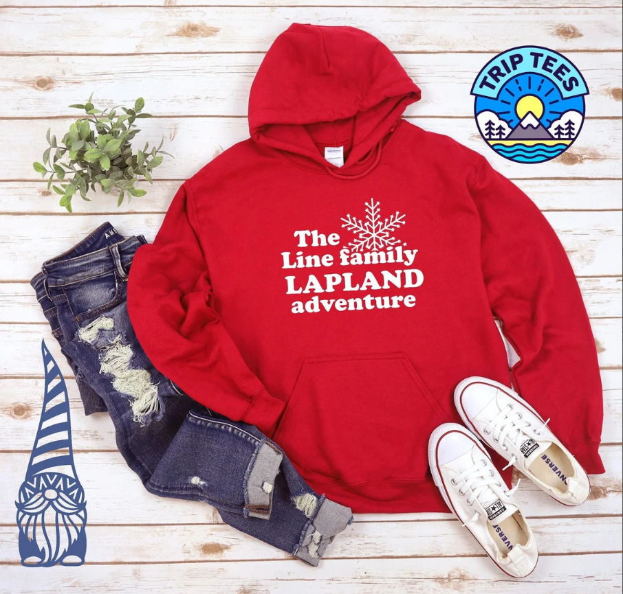 Personalise Me! Family Lapland Hoodie snowflake design / Various colour options
