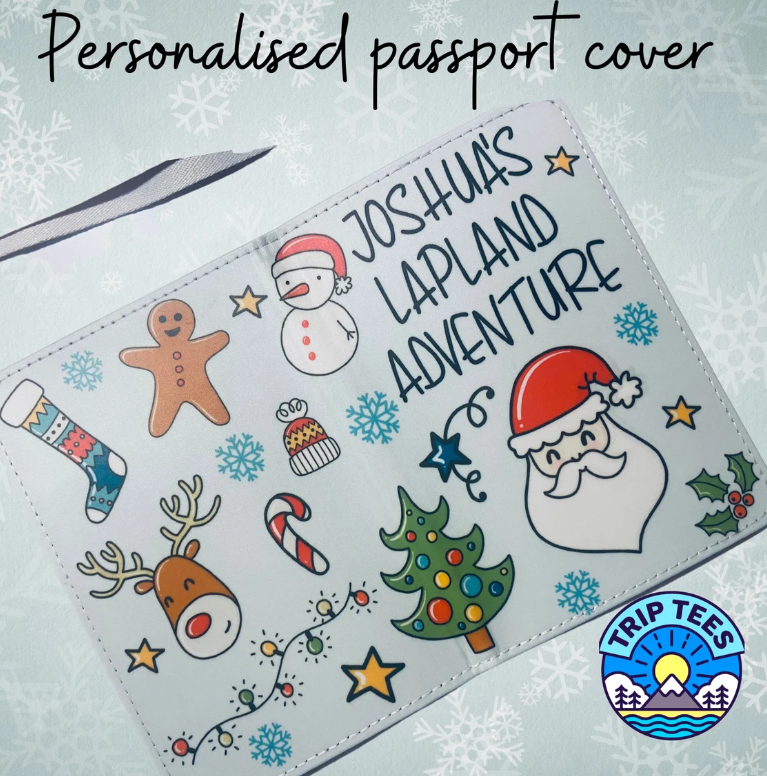 Personalise me! Lapland adventure passport cover / reveal idea / travel accessory