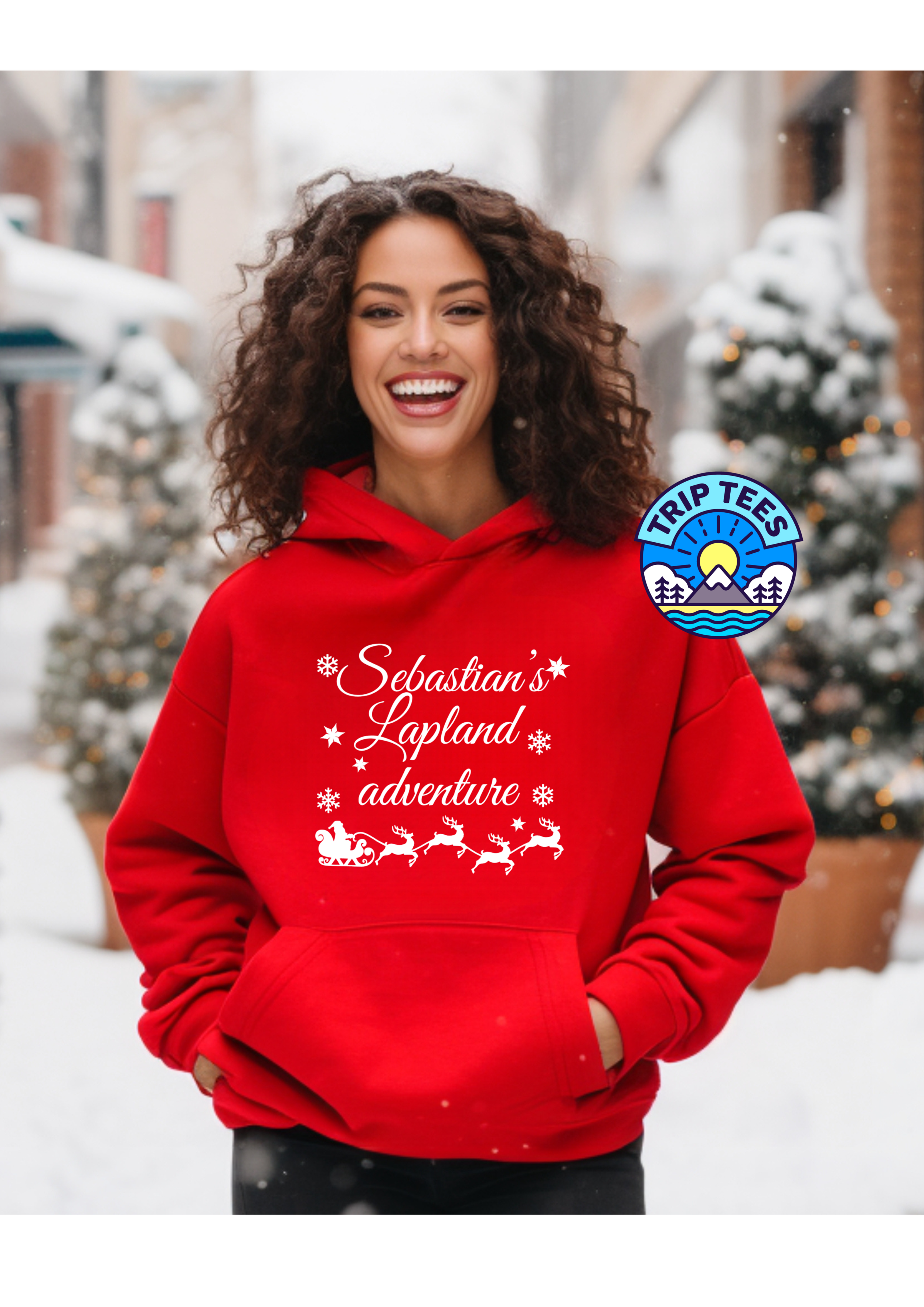 Personalise me! Childrens and Adults  Lapland adventure hoodie / various colour options available