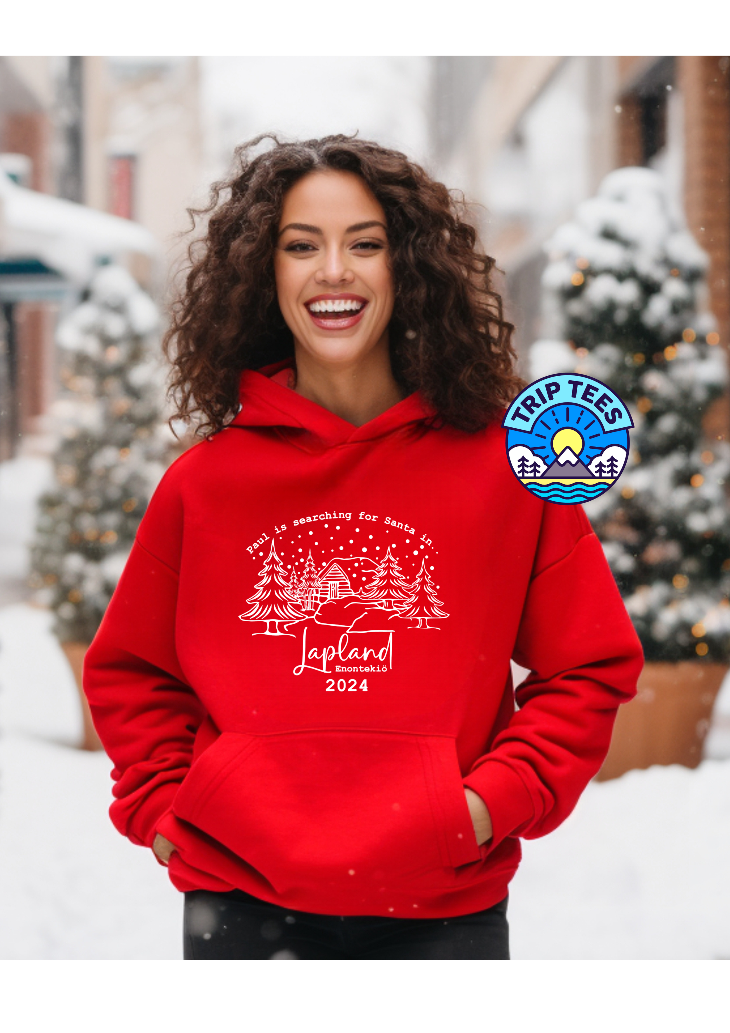 Personalise me! Children's and Adults searching for Santa hoodie / various colour options available