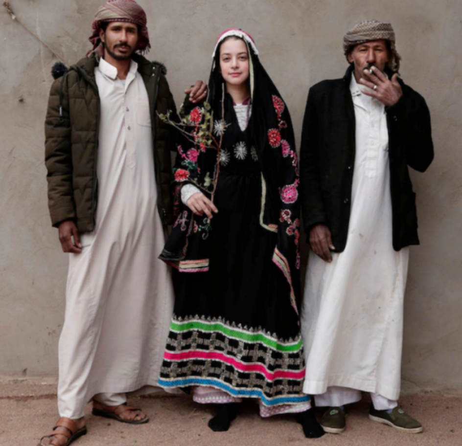 EGYPTIAN BEDOUIN WEDDING DRESS &amp; MEN'S THOBES FROM WADI SAHW