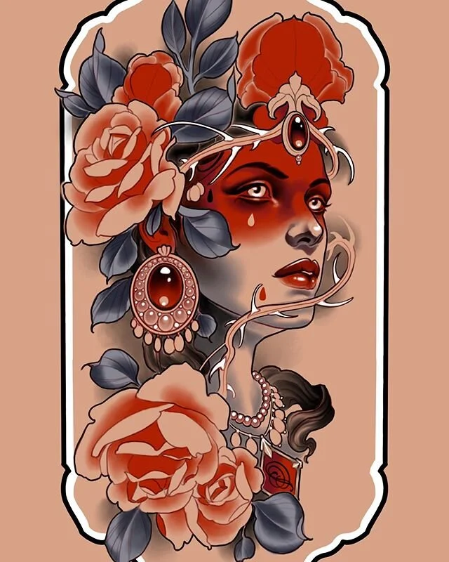 ✨qUeEn Of ThOrNs✨
Another piece finished up, commissioned for my client&rsquo;s future tattoo :) can&rsquo;t wait to tattoo her!! Please get in touch if you&rsquo;d like to commission the artwork for your future tattoo with me in advance, it helps ke