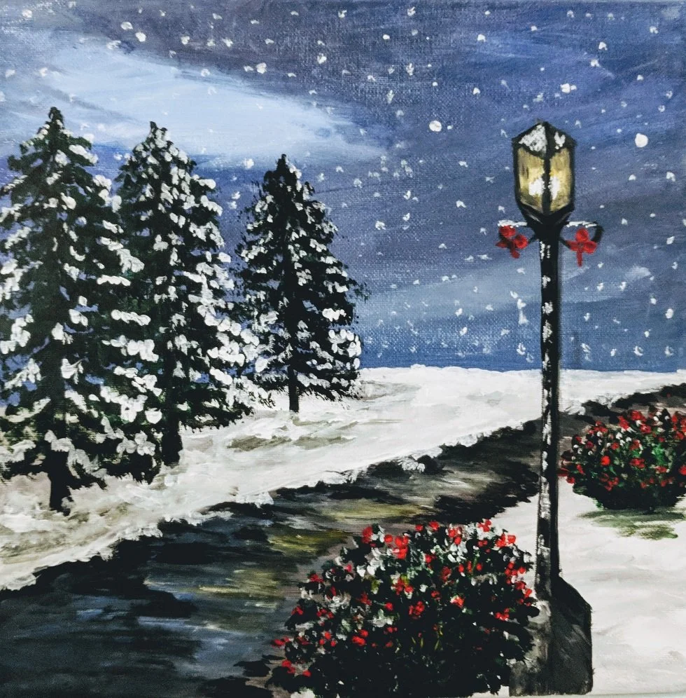 Creatve Art School - Canvas Painting "Winter Wonderland"