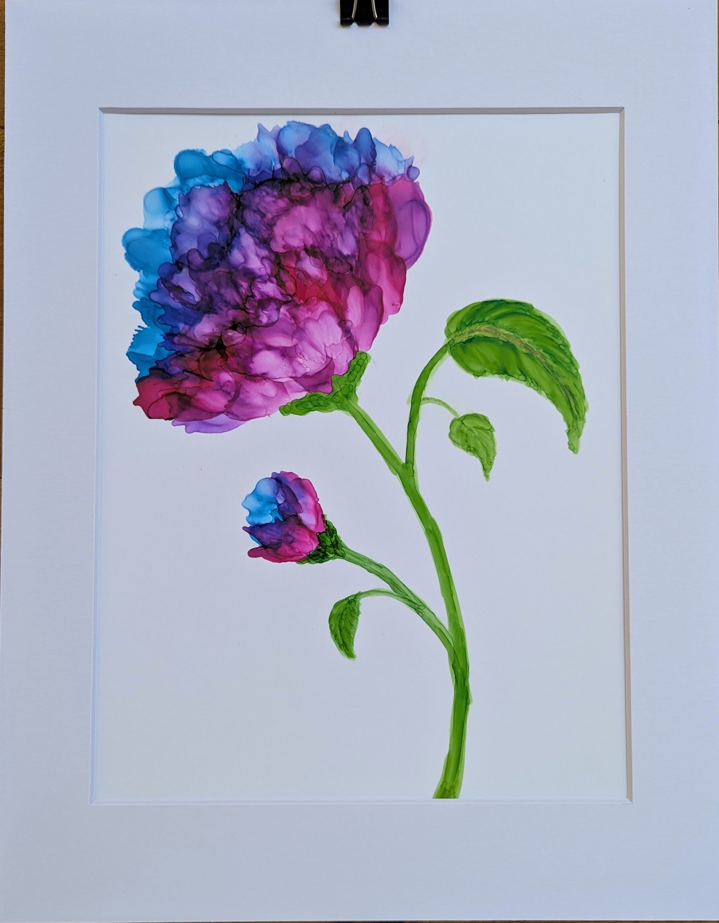 Multicolored Flower w Bud