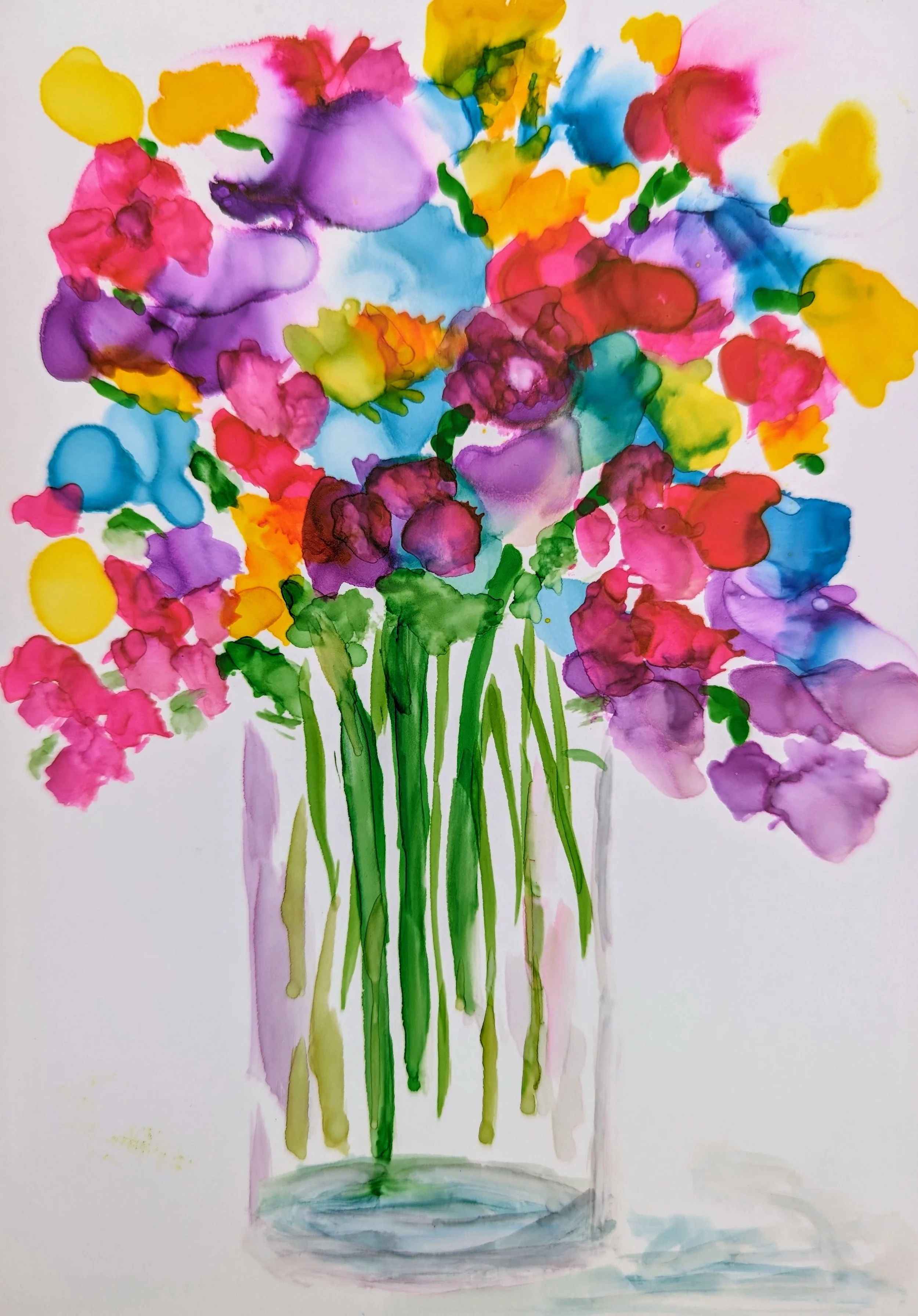 Arts Warehouse Alcohol Ink Floral Bouquet