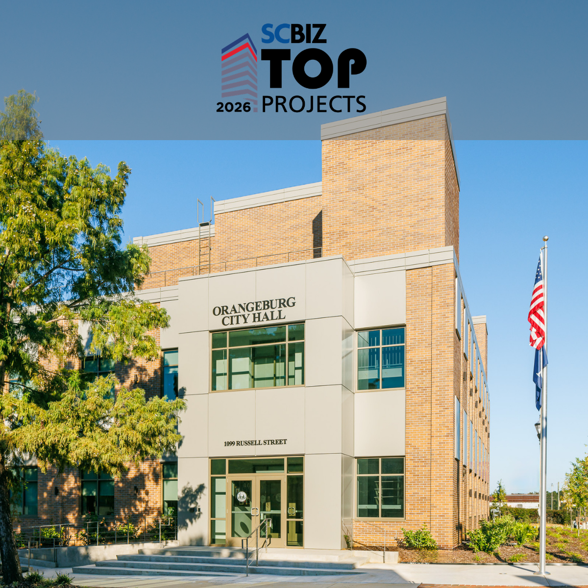 Orangeburg City Hall Adaptive Reuse Project Wins 2026 SC Biz News Top Projects Award
