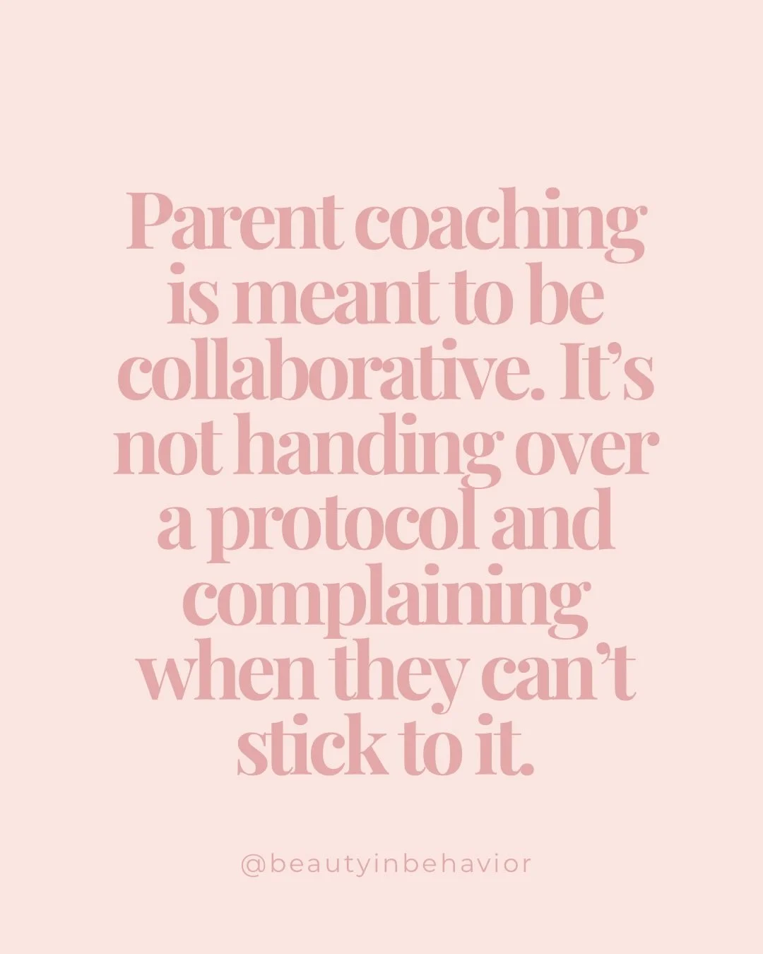 Not every parent has experienced collaboration in care.

Some have spent years in services for their child without being invited into the reasoning behind decisions.

So when a parent deeply values learning what you're teaching, it&rsquo;s not random