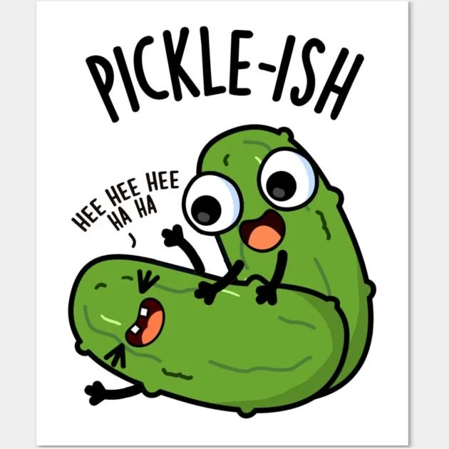 Not me blushing at a pickle&hellip; 😳🥒

Because unfortunately my sense of humor is permanently set to &ldquo;12-year-old boy who just discovered double entendres&rdquo; and there&rsquo;s no fixing it at this point 💀

And remember&mdash;here we lis