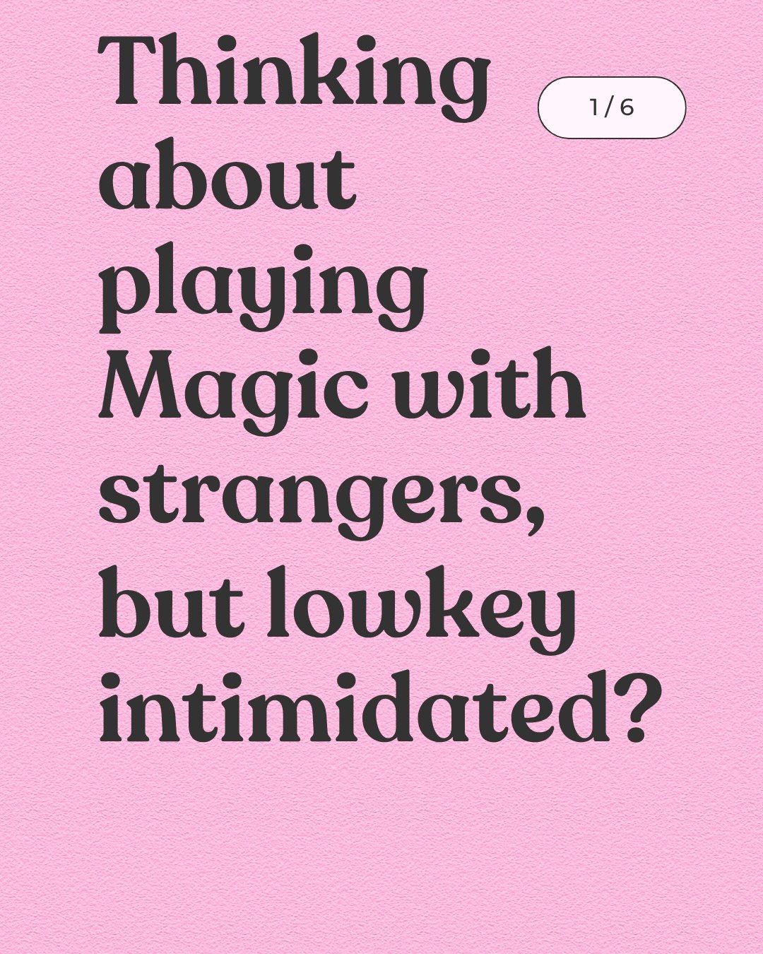 If you&rsquo;ve been thinking about coming&hellip; this is your sign.

Incognerdo Presents: Women of the Gathering &mdash; A Curated Magic Social

This Saturday, April 4 (11&ndash;1), we&rsquo;re taking over a private room at Mox Bellevue for a women