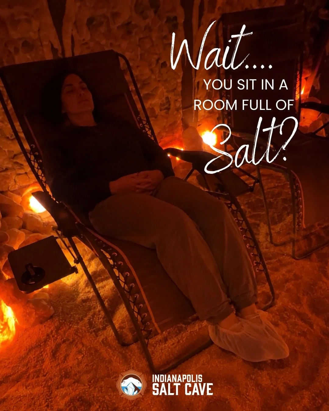 Yeah, and you should too! 

WHY BREATHE THE SALT? 🧂
Loosen mucus
Clear the airways
Support easier breathing
Help your sinuses feel clearer
Give your respiratory system a little TLC