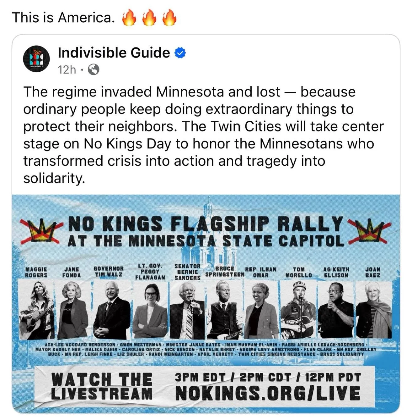 This is America. 🇺🇸 @indivisible_twincities