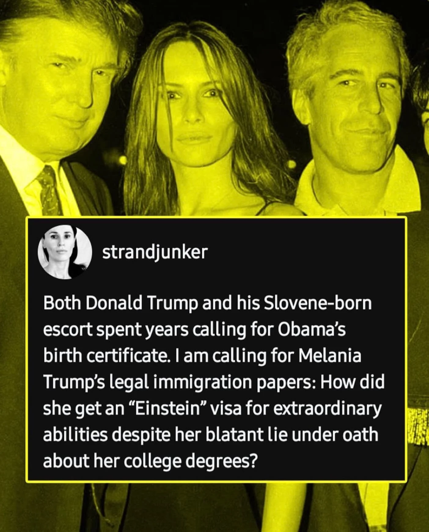 As a legal immigrant, and now naturalized citizen, who jumped every legal hoop, and also from ex Yugoslavia, I would like to know. Thank you for attention to this matter. @melaniatrump