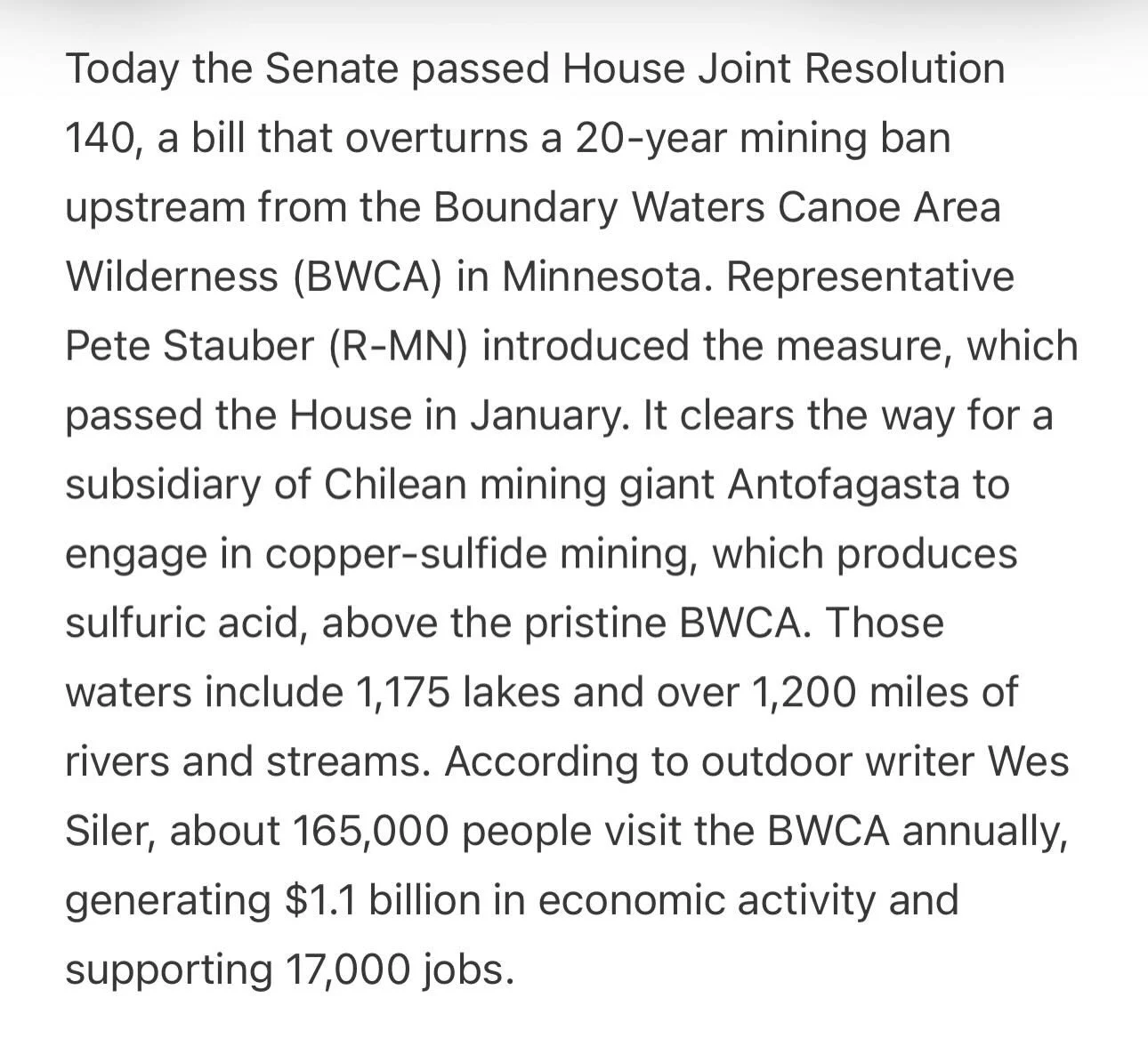 The Republicans&rsquo; attack on the BWCA for the benefit of a foreign billionaire feeds President Donald J. Trump&rsquo;s ongoing crusade against Minnesota.
From @heathercoxrichardson April 16, 2026 Letters from an American 
Do you have any shame @r