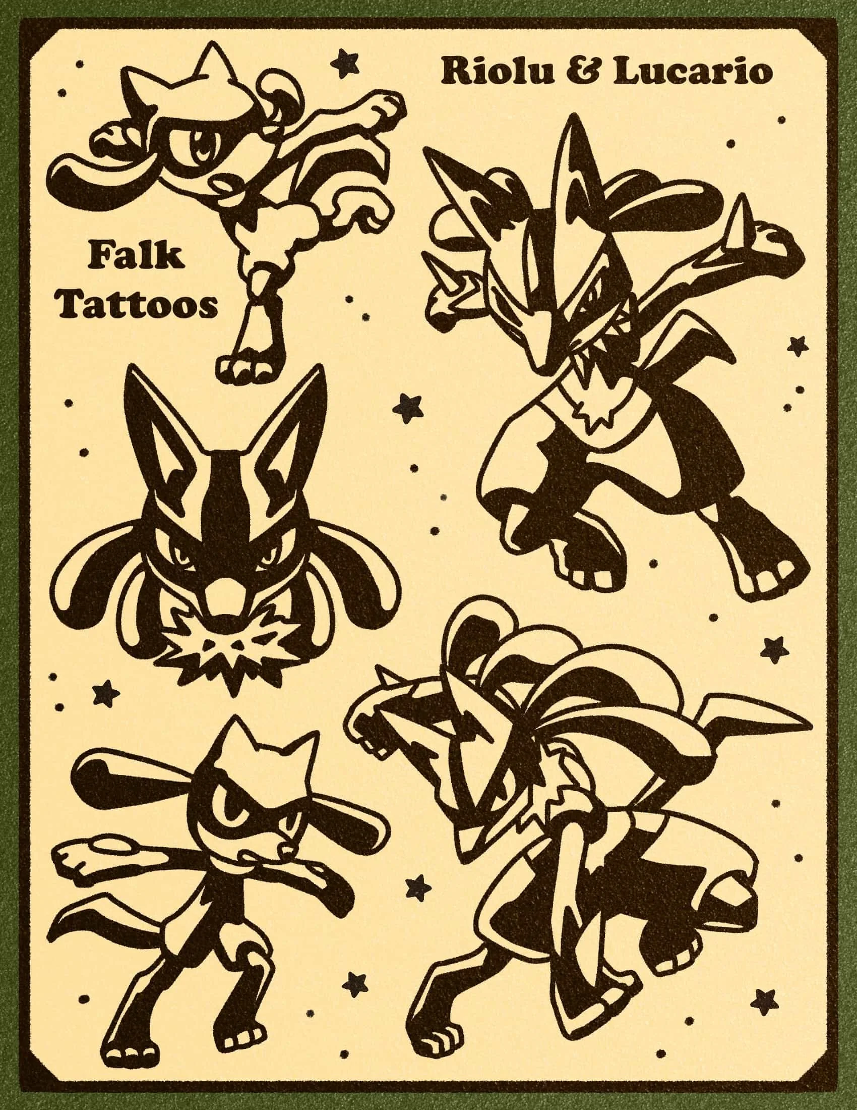 Lucario Tribal Tattoos
