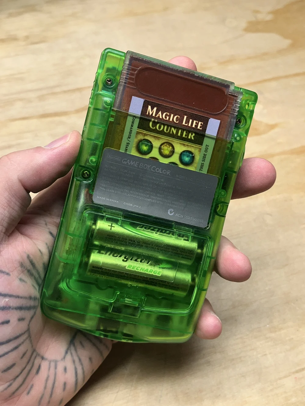 Game Boy Life Tracker (ROM file)  Falk Tattoos