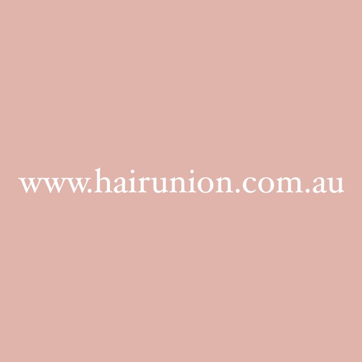 YAYYY!!!! 👏🏽 Our website has had a face lift &amp; our favourite products are stocked up, ready to go! Head on over to www.hairunion.com.au &amp; recieve free shipping with any orders over $65.