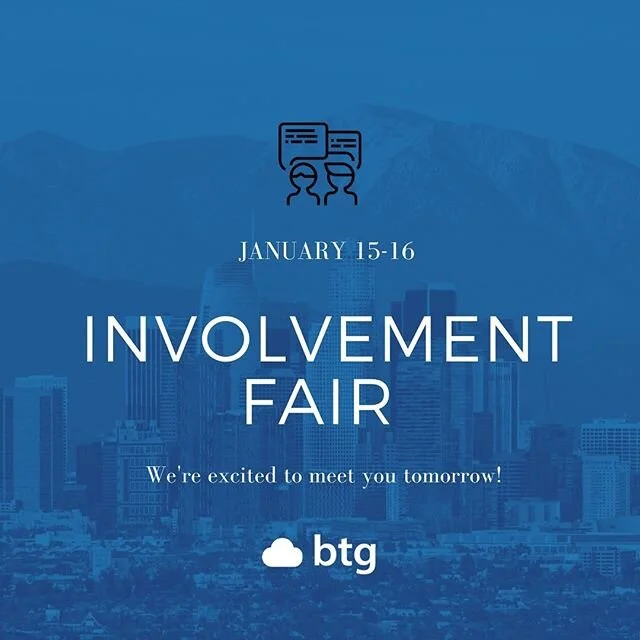 see you all at involvement fair tomorrow, 11am at Trousdale!