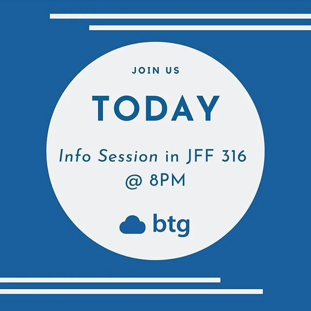 info session tonight in JFF 316 @ 8PM!!