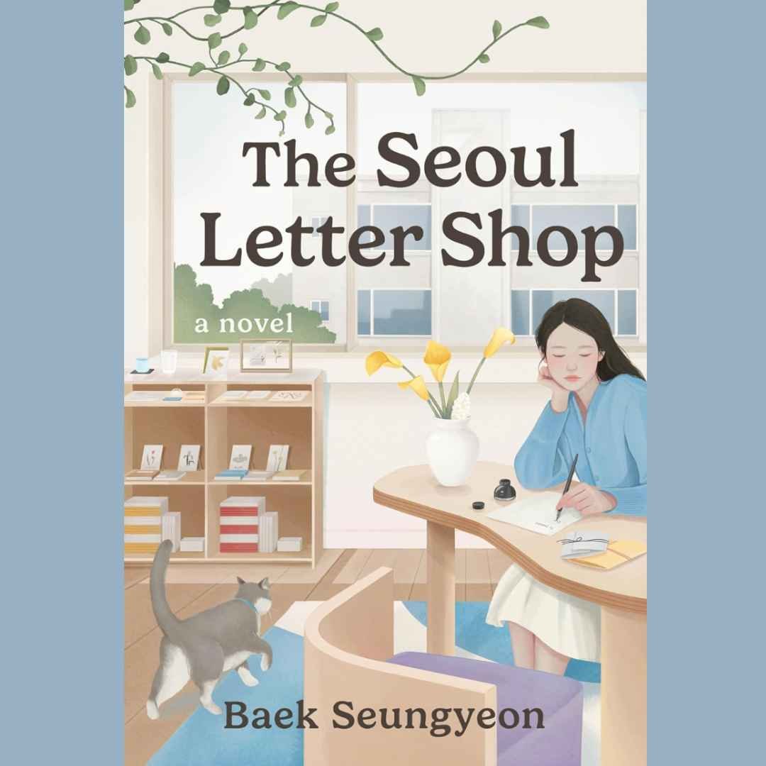 Book cover of The Seoul Letter Shop by Baek Seungyeon, translated by Clare Richards.