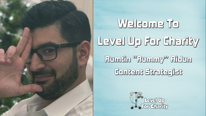 Level Up For Charity Expands With New Team Member Rumtin Aidun