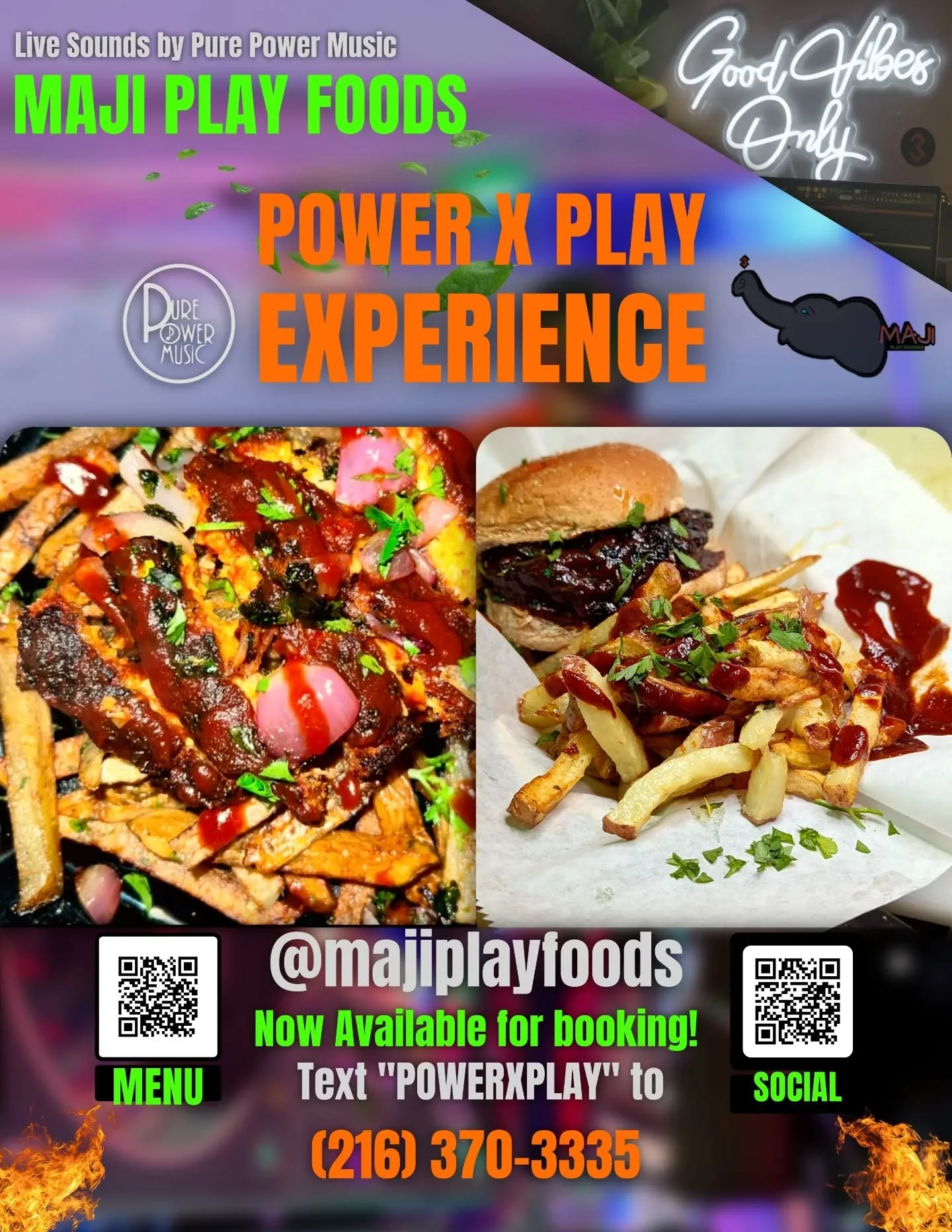 Today, DM for location. 

#purepowermusic #majiplayfoods #food #musicandfood #foodandmusic #foodie #outdoorevent #clevelandevents