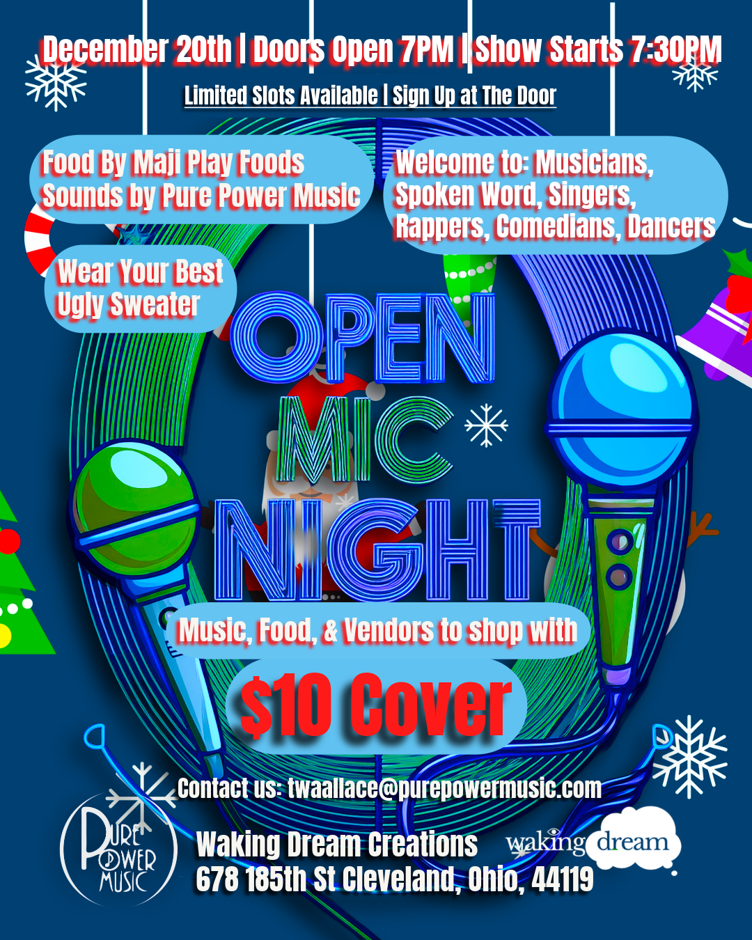 Vendor Registration Form (Open Mic Night 5)