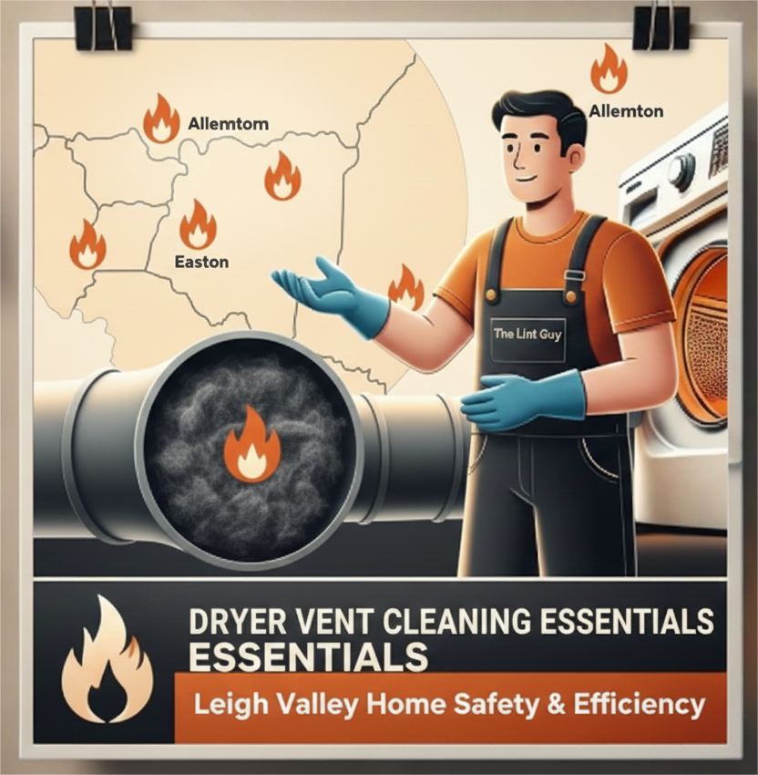 Why is professional dryer vent cleaning necessary in the Lehigh Valley?