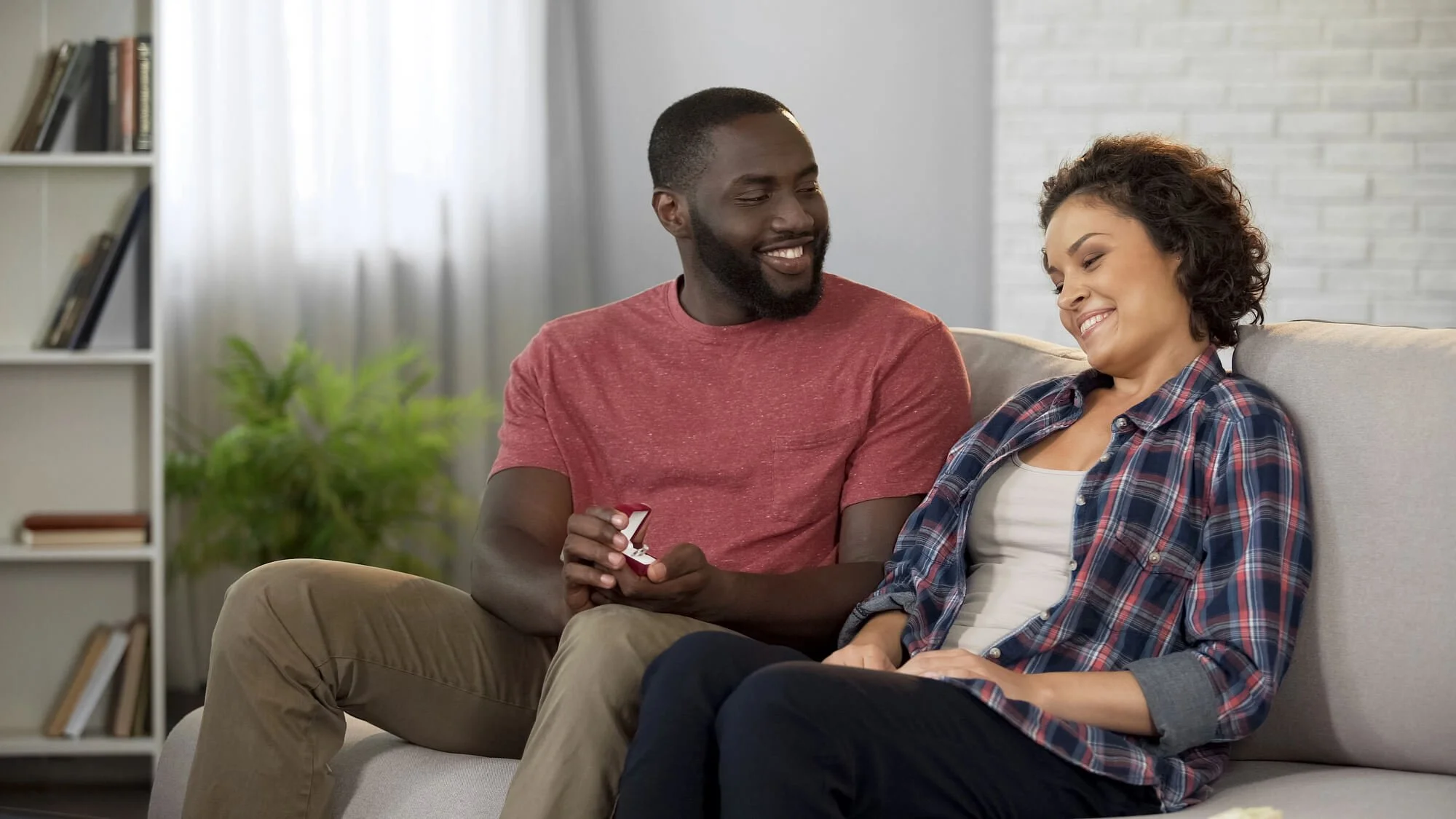 Couple participating in a premarital counseling session to strengthen communication and relationship skills in Dunwoody
